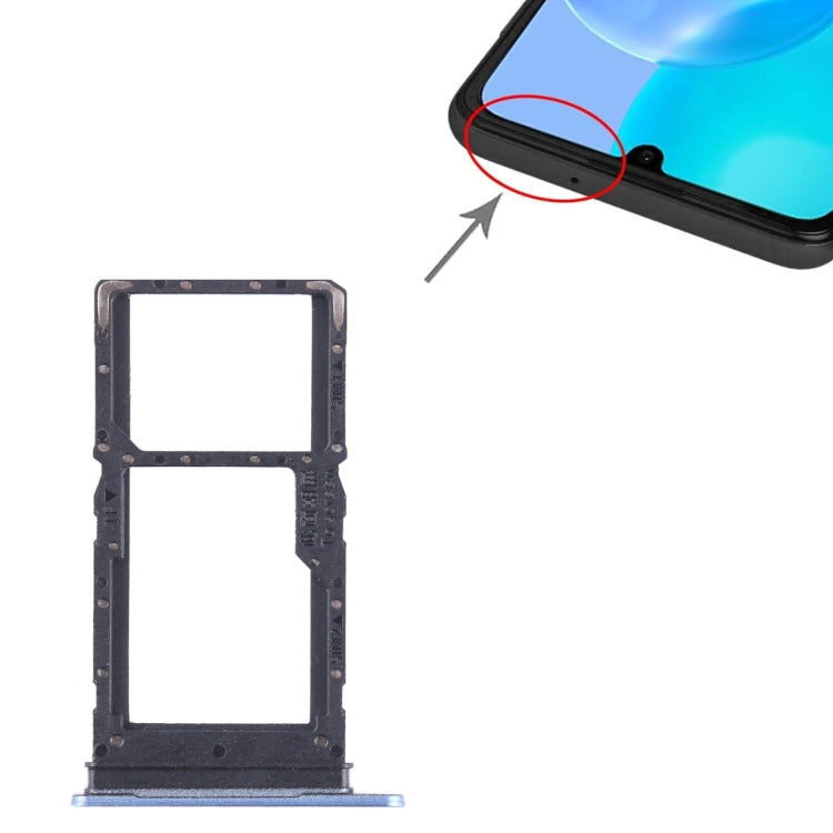 For Honor X5 Plus SIM + SIM / Micro SD Card Tray (Blue) - Card Socket by PMc TechLife | Online Shopping South Africa | PMc TechLife | Buy Now Pay Later Mobicred