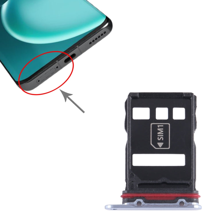 For Honor Magic4 Pro SIM + NM Card Tray (Blue) - Card Socket by PMc TechLife | Online Shopping South Africa | PMc TechLife | Buy Now Pay Later Mobicred