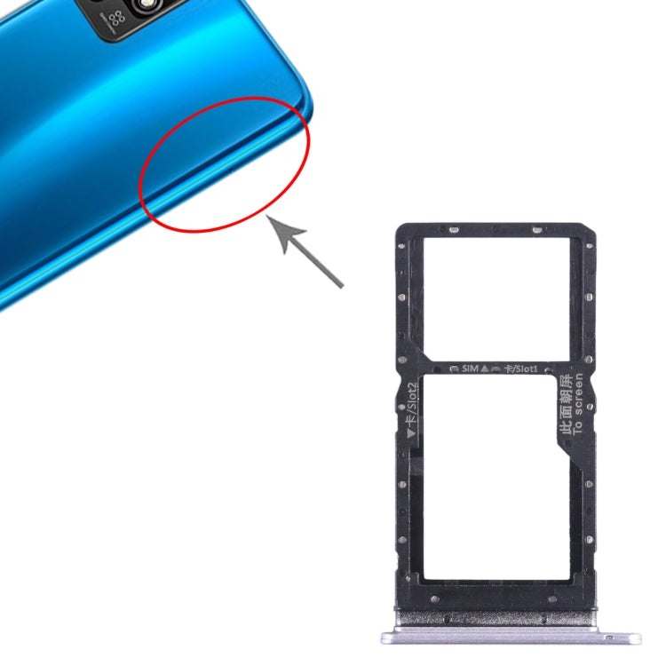 For Honor Play 5T SIM + SIM Card Tray (Purple) - Card Socket by PMc TechLife | Online Shopping South Africa | PMc TechLife | Buy Now Pay Later Mobicred