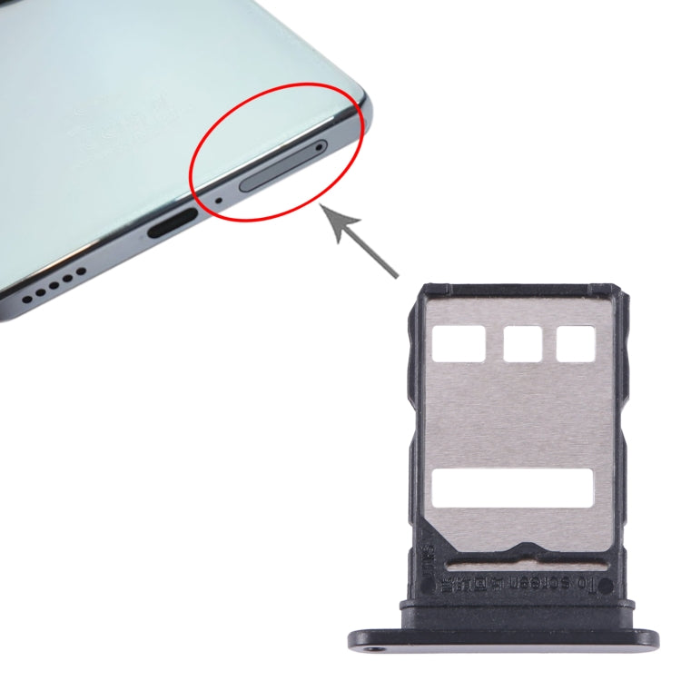 For Honor X9a SIM Card Tray (Black) - Card Socket by PMC TechLife | Online Shopping South Africa | PMC TechLife