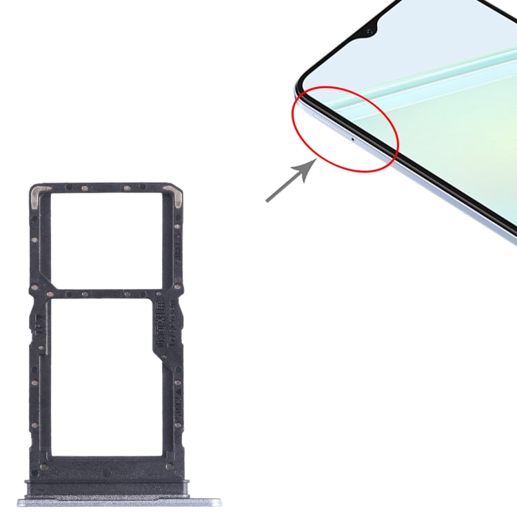 For Honor Play6C SIM + SIM / Micro SD Card Tray (Purple) - Card Socket by PMc TechLife | Online Shopping South Africa | PMc TechLife | Buy Now Pay Later Mobicred