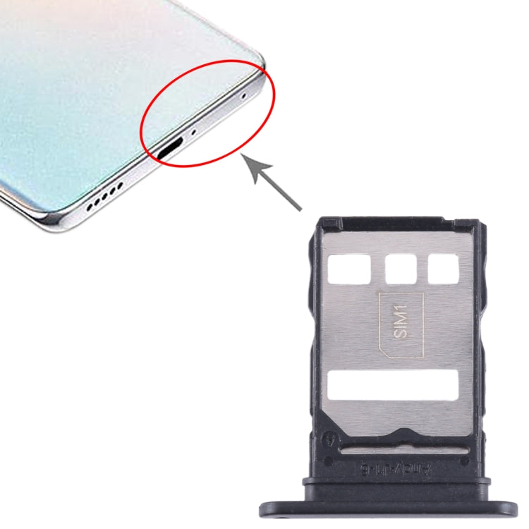 For Honor X40 GT SIM Card Tray (Black) - Card Socket by PMc TechLife | Online Shopping South Africa | PMc TechLife | Buy Now Pay Later Mobicred
