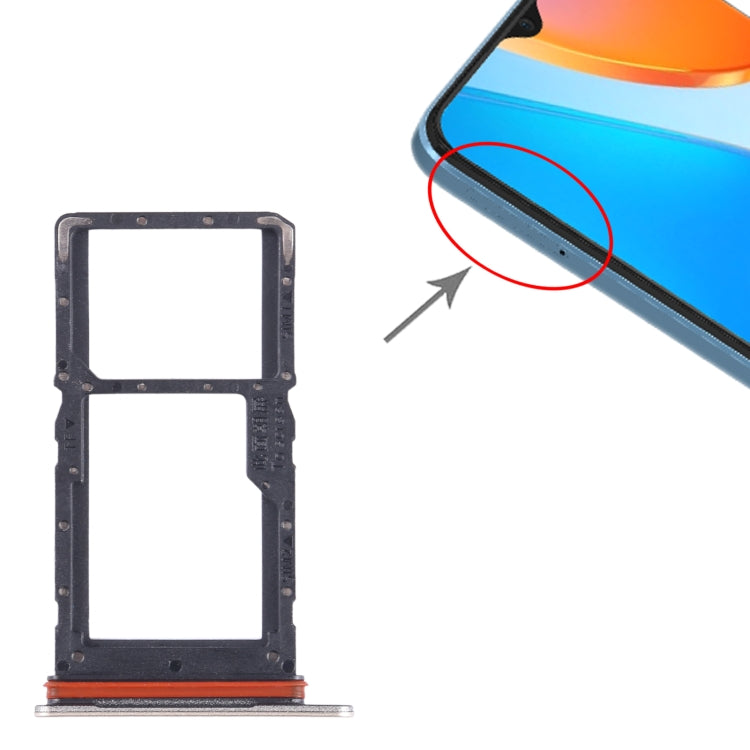 For Honor X6 SIM + SIM / Micro SD Card Tray (Gold) - Card Socket by PMc TechLife | Online Shopping South Africa | PMc TechLife | Buy Now Pay Later Mobicred