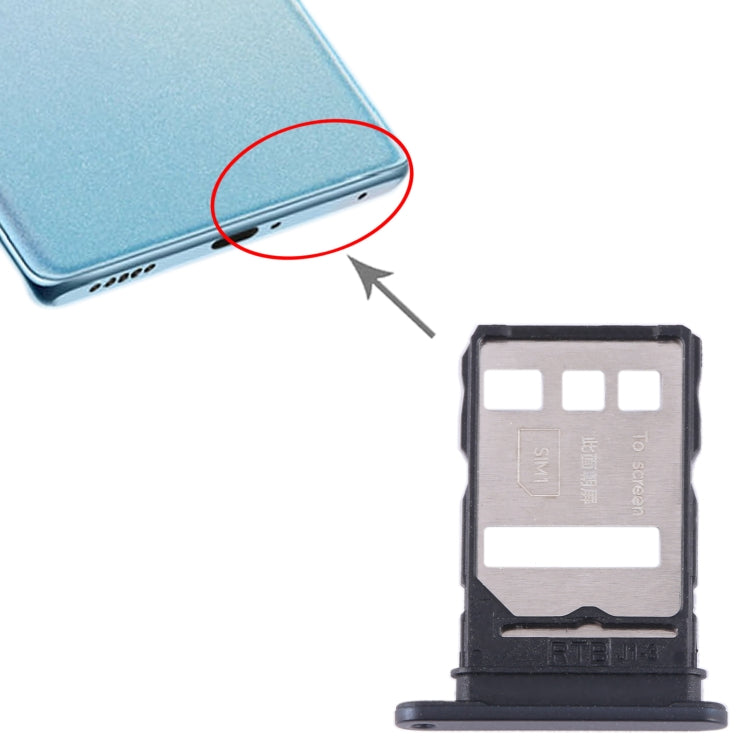 For Honor 70 Pro+ SIM + SIM Card Tray (Black) - Card Socket by PMc TechLife | Online Shopping South Africa | PMc TechLife | Buy Now Pay Later Mobicred