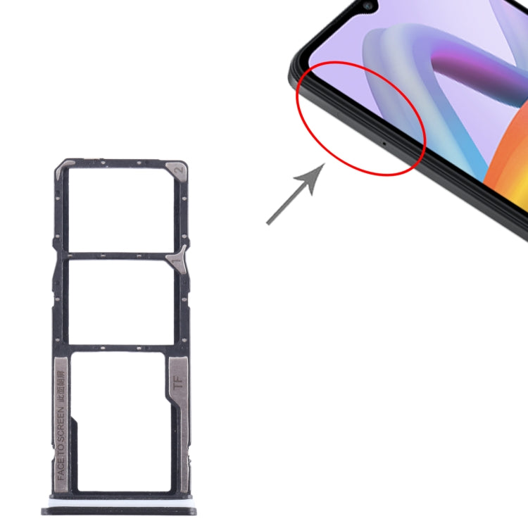For Xiaomi Poco C51 SIM Card Tray + SIM Card Tray + Micro SD Card Tray (Black) - free shipping - PMC TechLife - Order now!