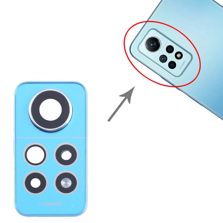 For Xiaomi Redmi Note 12 Pro 4G Camera Lens Cover (Blue) - Camera by PMC TechLife | Online Shopping South Africa | PMC TechLife