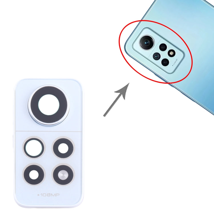 For Xiaomi Redmi Note 12 Pro 4G Camera Lens Cover (White) - Camera by PMC TechLife | Online Shopping South Africa | PMC TechLife