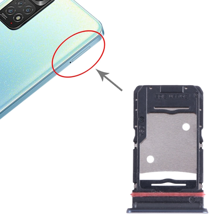 For Infinix Note 11 Pro X697 SIM Card Tray + SIM Card Tray + Micro SD Card Tray (Silver) - free shipping - PMC TechLife - Order now!