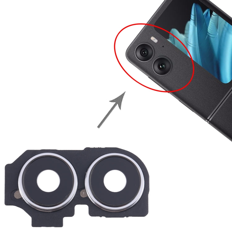 For OPPO Find N2 Flip Original Camera Lens Cover (Silver) - Camera Series by PMC TechLife | Online Shopping South Africa | PMC TechLife | Buy Now Pay Later Mobicred