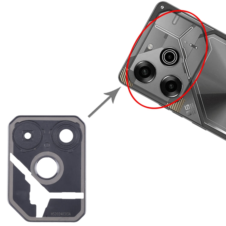 For Tecno Pova 6 Pro Original Rear Camera Frame (Black) - Camera Parts by PMC TechLife | Online Shopping South Africa | PMC TechLife | Buy Now Pay Later Mobicred
