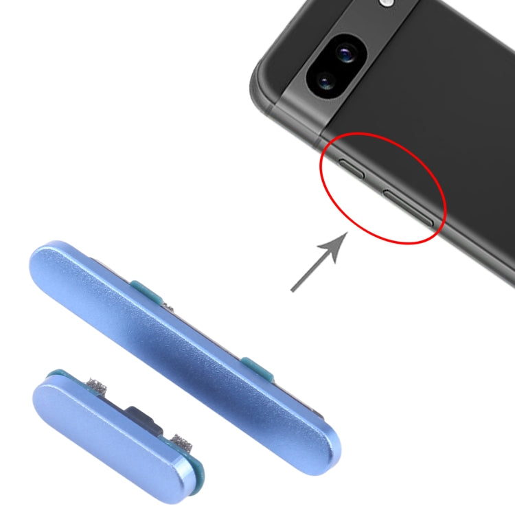 For Google Pixel 8A Original Power Button and Volume Control Button (Blue) - Others by PMC TechLife | Online Shopping South Africa | PMC TechLife | Buy Now Pay Later Mobicred