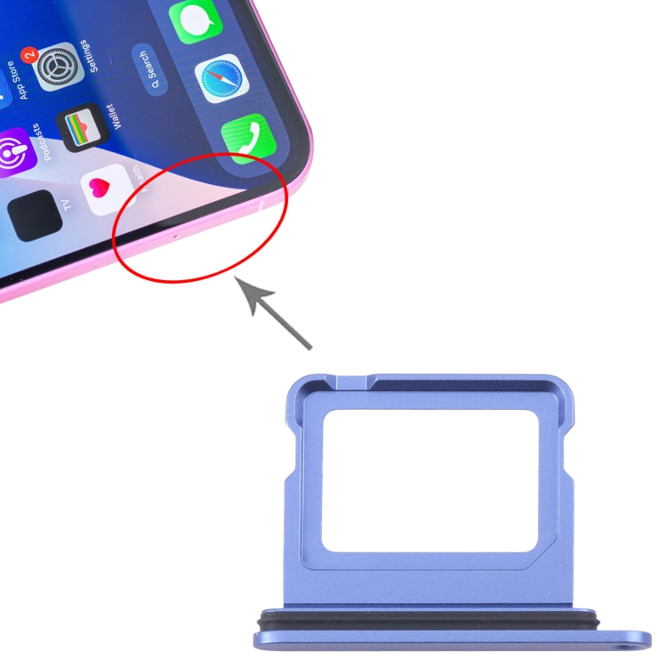 For iPhone 16 SIM Card Tray (Blue) - by PMC Jewellery | Online Shopping South Africa | PMC Jewellery | Buy Now Pay Later Mobicred