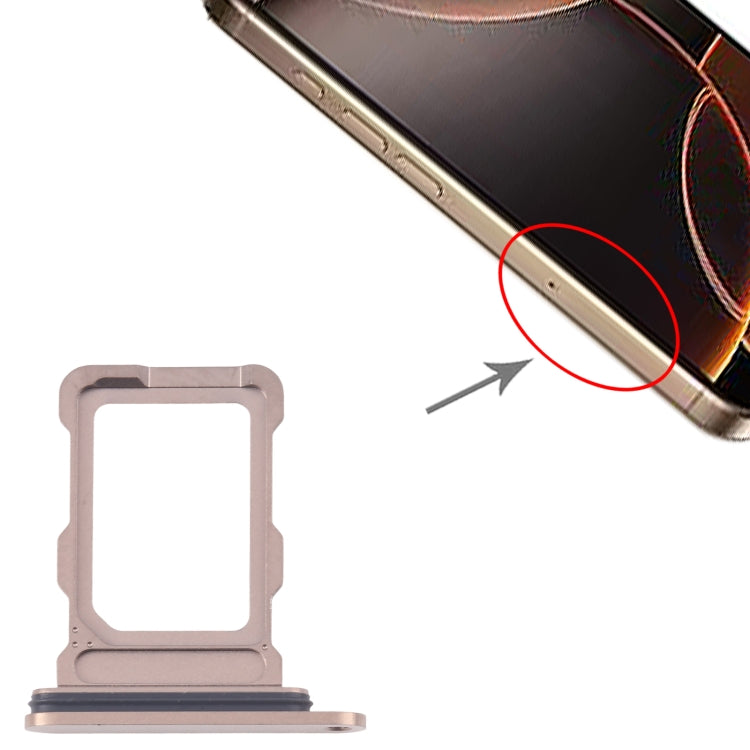 For iPhone 16 Pro SIM Card Tray (Gold) - by PMC Jewellery | Online Shopping South Africa | PMC Jewellery | Buy Now Pay Later Mobicred