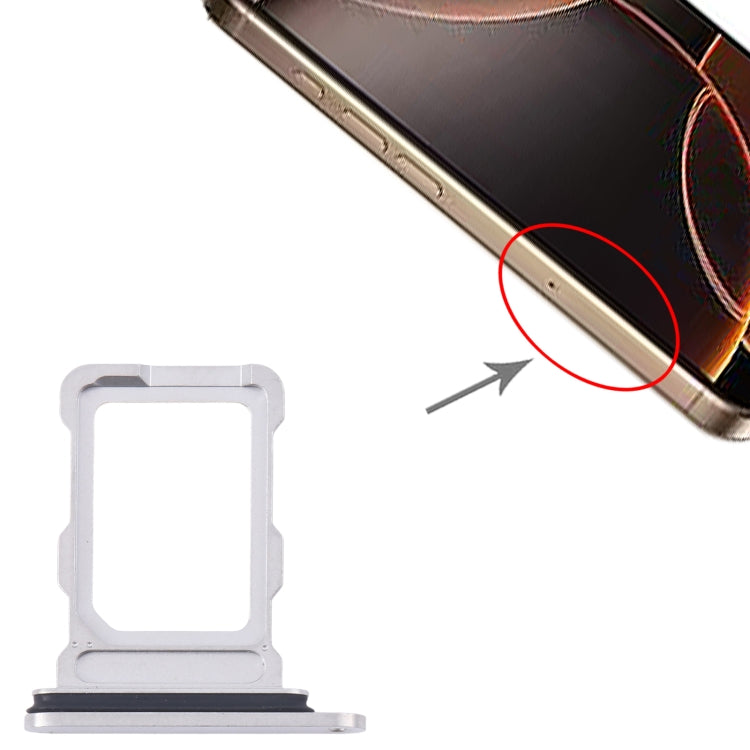 For iPhone 16 Pro Max SIM Card Tray (White) - by PMC Jewellery | Online Shopping South Africa | PMC Jewellery | Buy Now Pay Later Mobicred