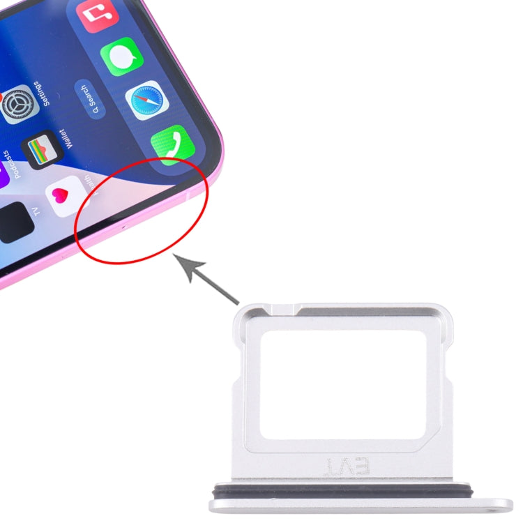 For iPhone 16 SIM + SIM Card Tray (Silver) - by PMC Jewellery | Online Shopping South Africa | PMC Jewellery | Buy Now Pay Later Mobicred