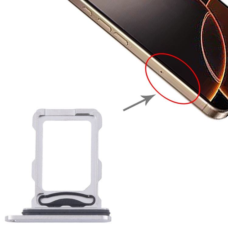For iPhone 16 Pro Max SIM + SIM Card Tray (White) - by PMC Jewellery | Online Shopping South Africa | PMC Jewellery | Buy Now Pay Later Mobicred