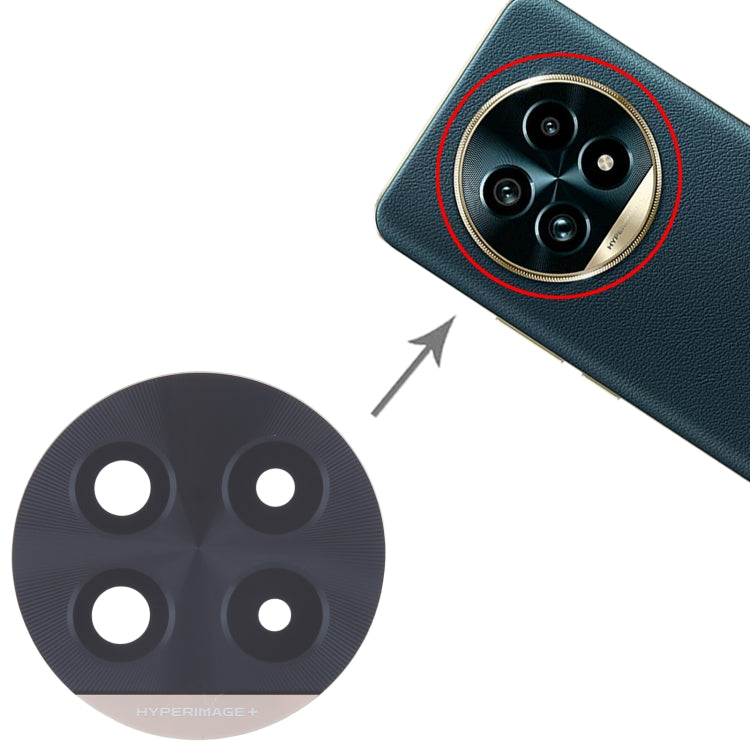 For Realme 13 Pro+ 10pcs Original Back Camera Lens (Black) - Camera Series by PMC TechLife | Online Shopping South Africa | PMC TechLife | Buy Now Pay Later Mobicred