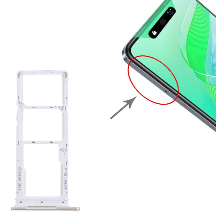 For Infinix Smart 8 X6525 5pcs SIM Card Tray + SIM Card Tray + Micro SD Card Tray (Gold) - Card Tray by PMc TechLife | Online Shopping South Africa | PMc TechLife | Buy Now Pay Later Mobicred