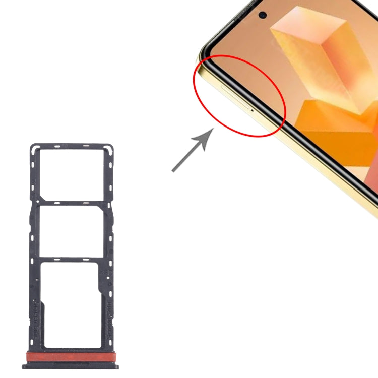 For Infinix Hot 40i X6528B 5pcs SIM Card Tray + SIM Card Tray + Micro SD Card Tray (Gold) - Card Tray by PMc TechLife | Online Shopping South Africa | PMc TechLife | Buy Now Pay Later Mobicred