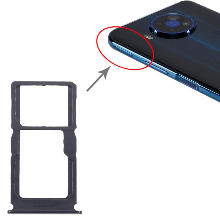 For Nokia 8 V 5G UW Original SIM Card Tray + SIM Card Tray / Micro SD Card Tray (Black) - Card Tray by PMc TechLife | Online Shopping South Africa | PMc TechLife | Buy Now Pay Later Mobicred