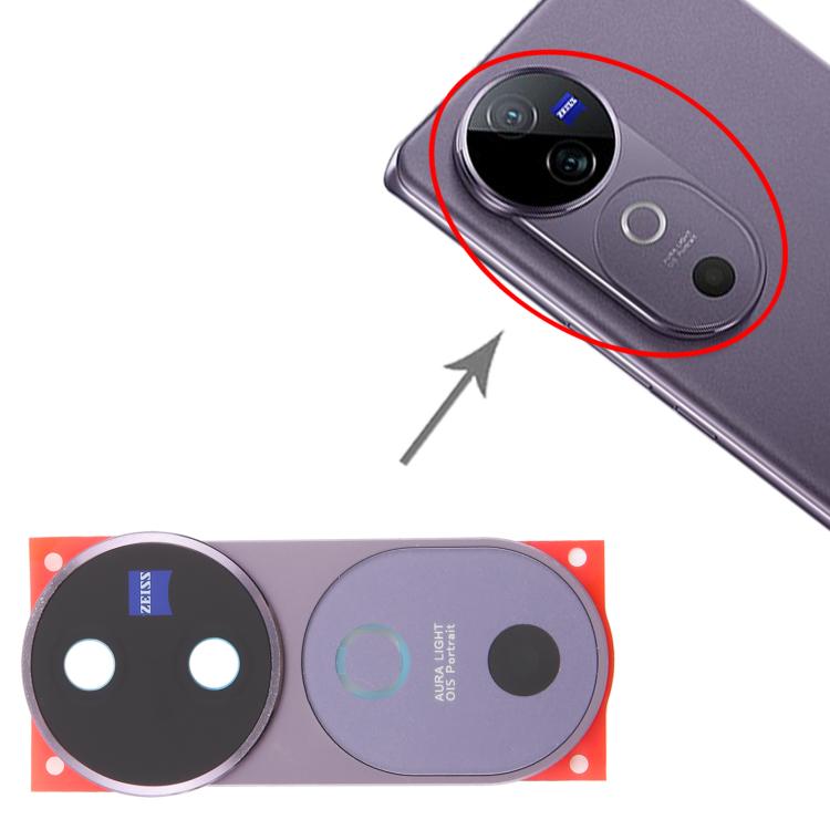 For vivo V40 Original Rear Camera Lens Cover (Purple) - Camera Parts by PMc TechLife | Online Shopping South Africa | PMc TechLife | Buy Now Pay Later Mobicred