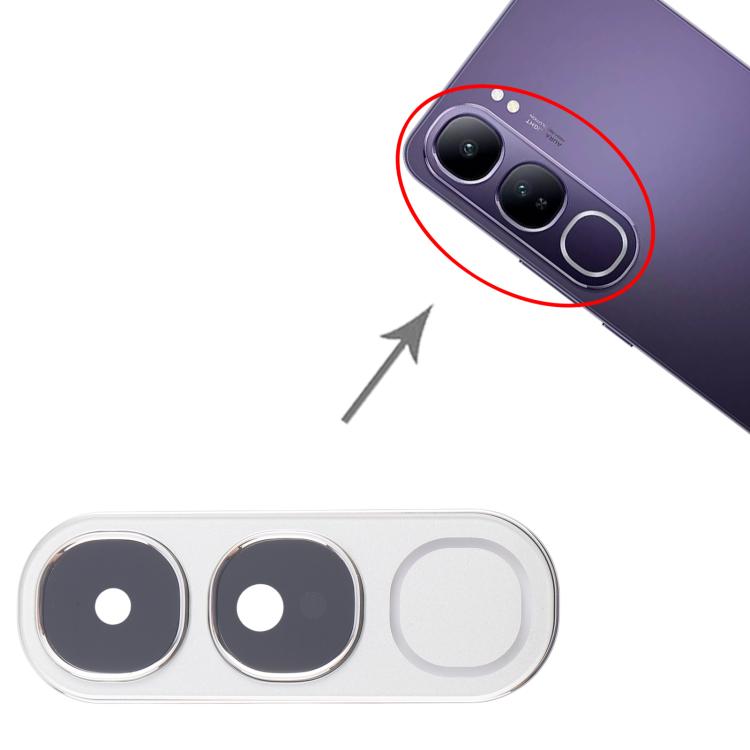 For vivo V40 Lite 5G IDN Version Rear Camera Lens Cover (Silver) - Camera Parts by PMc TechLife | Online Shopping South Africa | PMc TechLife | Buy Now Pay Later Mobicred