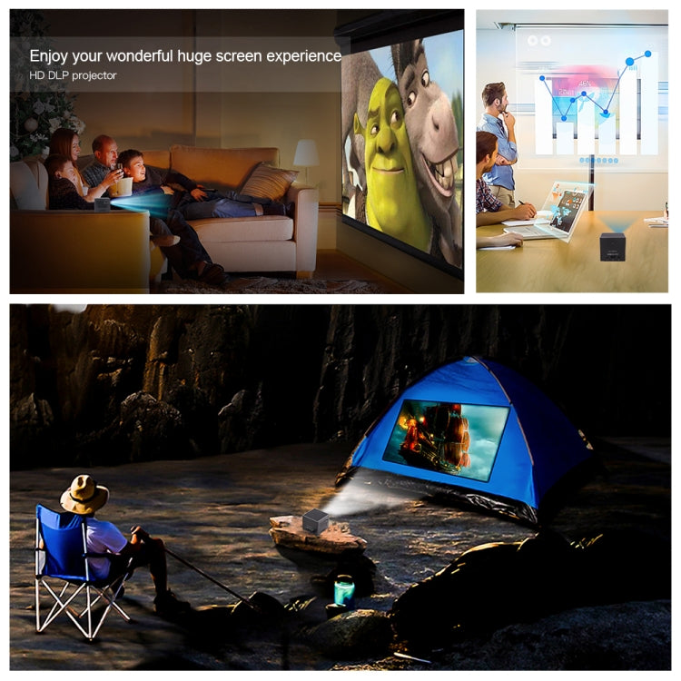 C80 DLP portable HD Projector 120-inch Giant Screen Projector Blu-ray 4K, Android 7.1.2, 2GB + 16GB AU Plug - free shipping - PMc TechLife - Order now!