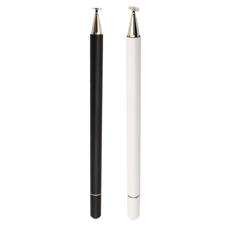 Imitation Porcelain 2 in 1 Mobile Phone Touch Screen Capacitive Pen for Apple / Huawei / Xiaomi / Samsung(White) - free shipping - PMC Jewellery - Order now!