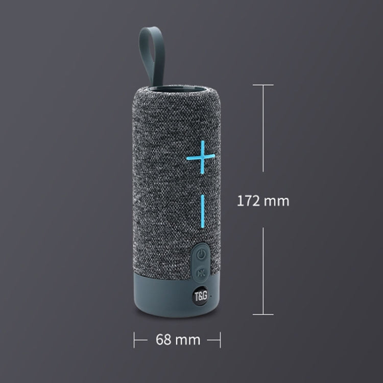T&G TG619 Portable Bluetooth Wireless Speaker Waterproof Outdoor Bass Subwoofer Support AUX TF USB(Gray) - free shipping - PMC Jewellery - Order now!