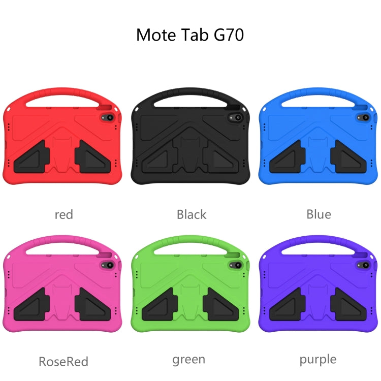 For Motorola Moto Tab G70 EVA Shockproof Tablet Case with Holder(Black) - Others by PMC TechLife | Online Shopping South Africa | PMC TechLife