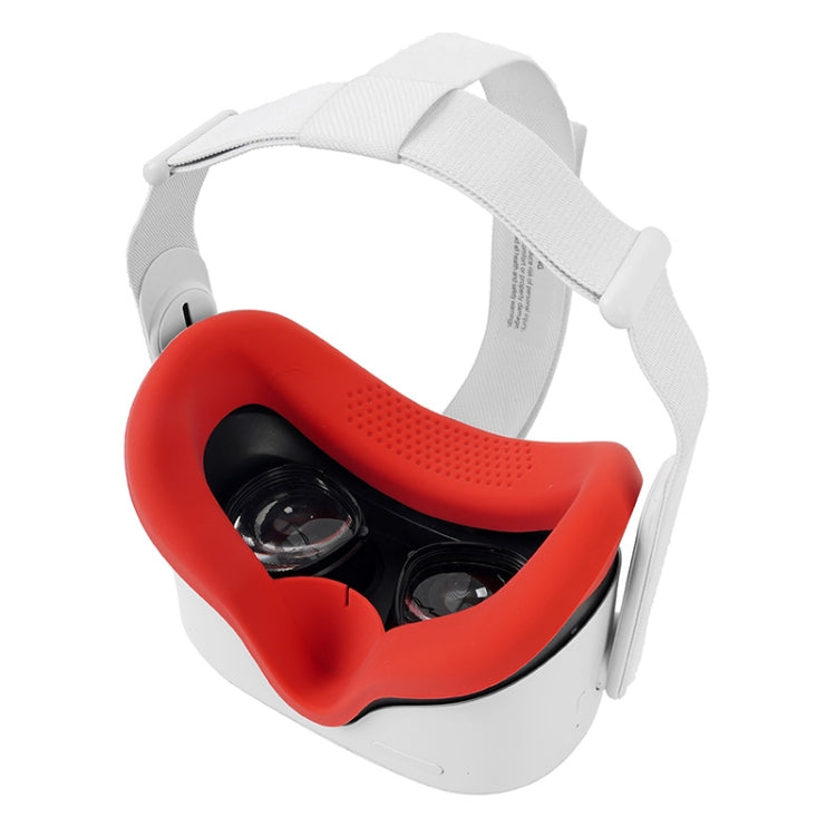 JD-391215 Suitable for Oculus Quest2 Generation VR Eye Mask Silicone Cover + Lens Cover Set(white) - VR Accessories by PMC TechLife | Online Shopping South Africa | PMC TechLife | Buy Now Pay Later Mobicred