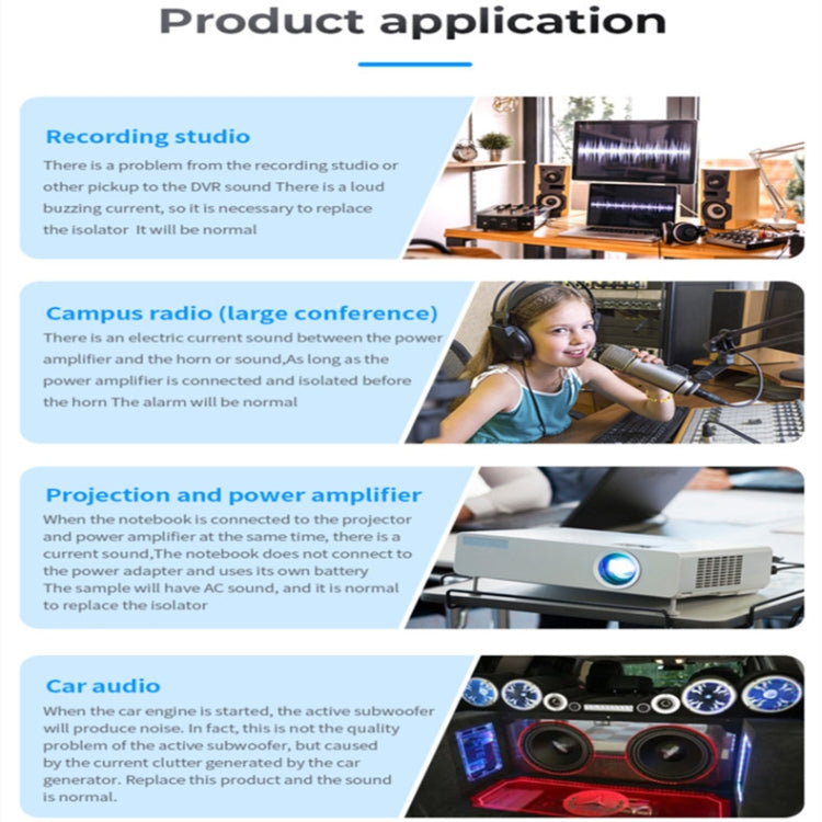 G1 RCA Audio Common Ground Isolator Anti-jamming Noise Reduction Filter Eliminates Bluetooth Receiver - Live Sound Effects Processors by PMC TechLife | Online Shopping South Africa | PMC TechLife | Buy Now Pay Later Mobicred