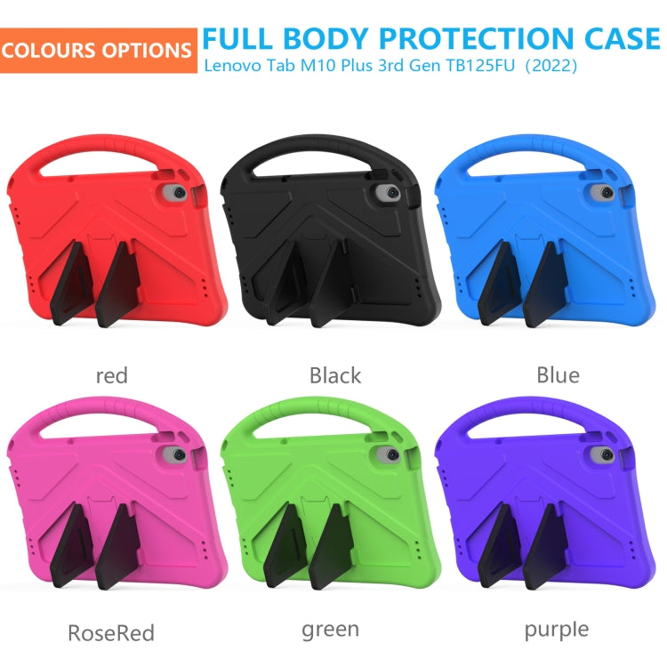 For Lenovo Tab M10 Plus 10.6 3rd Gen TB125FU 2022 EVA Shockproof Tablet Case with Holder(Blue) - free shipping - PMC TechLife - Order now!