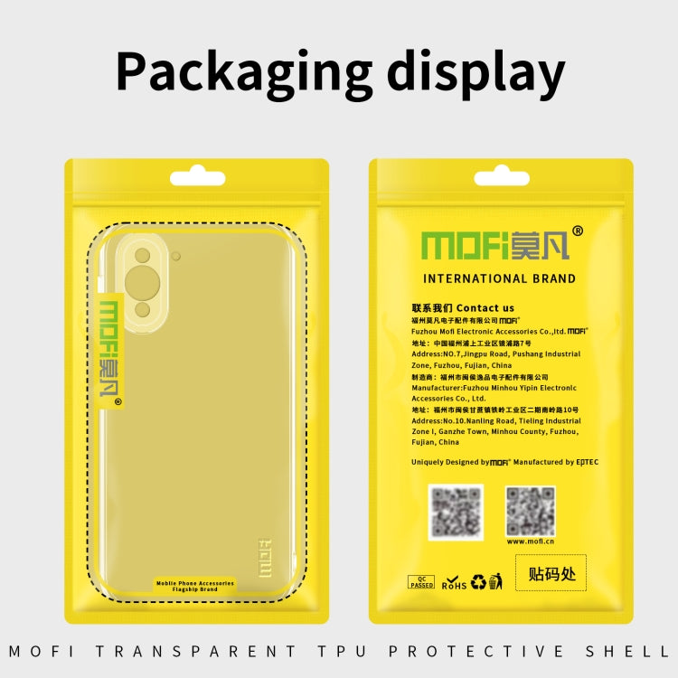 For vivo iQOO 10 MOFI Ming Series Ultra-thin TPU Phone Case(Transparent) - vivo Cases by MOFI | Online Shopping South Africa | PMC TechLife