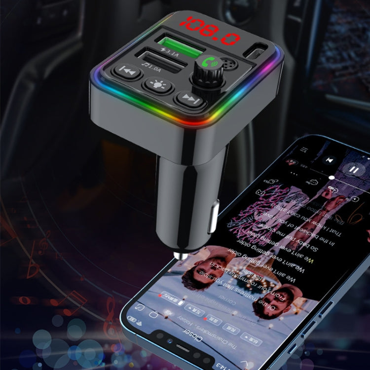 F19 Fast Charging Dual USB Blue Tooth Transmisor Car Mp3 Player - Bluetooth Car Kits by PMC TechLife | Online Shopping South Africa | PMC TechLife | Buy Now Pay Later Mobicred