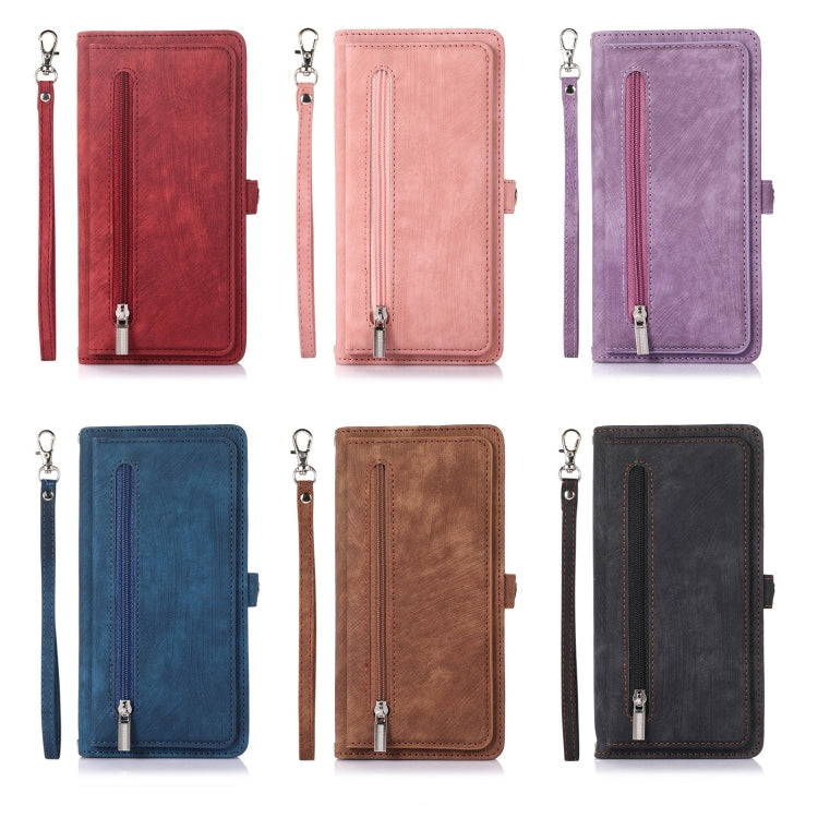 For Samsung Galaxy A23 Zipper Card Slot Buckle Wallet Leather Phone Case(Black) - Galaxy Phone Cases by PMC TechLife | Online Shopping South Africa | PMC TechLife