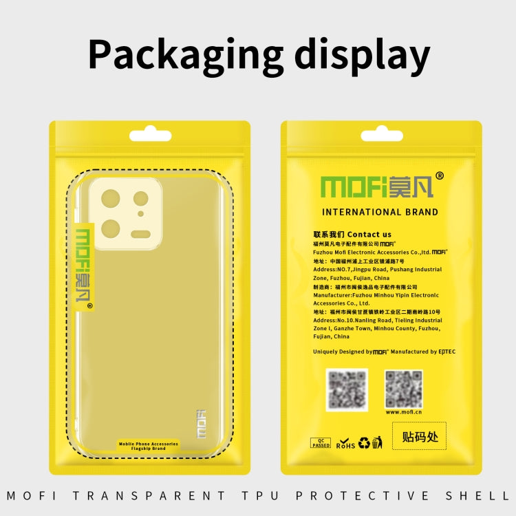 For Xiaomi 13 MOFI Ming Series Ultra-thin TPU Phone Case(Transparent) - 13 Cases by MOFI | Online Shopping South Africa | PMC TechLife