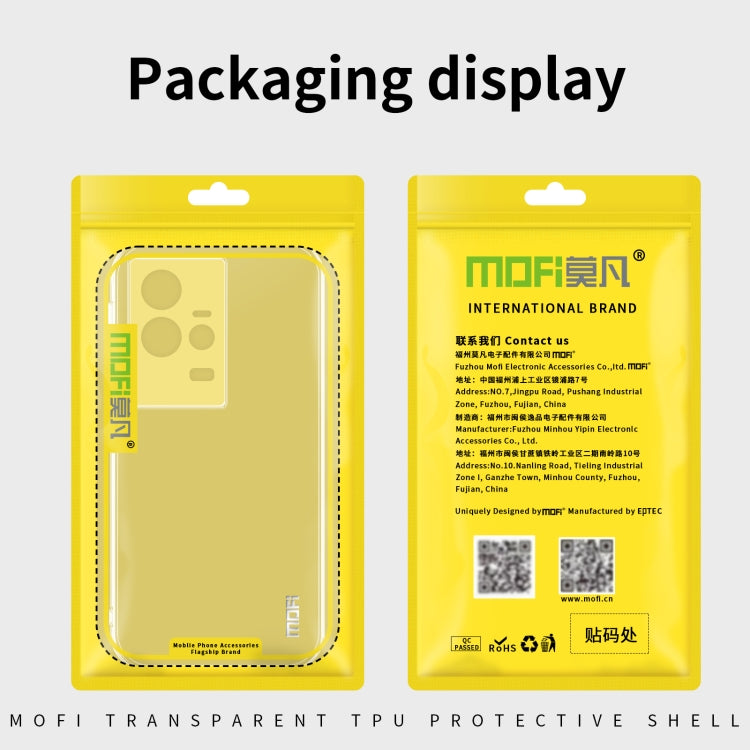 For vivo Y02 4G MOFI Ming Series Ultra-thin TPU Phone Case(Transparent) - vivo Cases by MOFI | Online Shopping South Africa | PMC TechLife