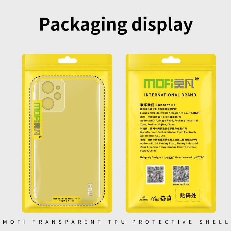 For Xiaomi Redmi Note 12 Pro Speed MOFI Ming Series Ultra-thin TPU Phone Case(Transparent) - Xiaomi Cases by MOFI | Online Shopping South Africa | PMC TechLife