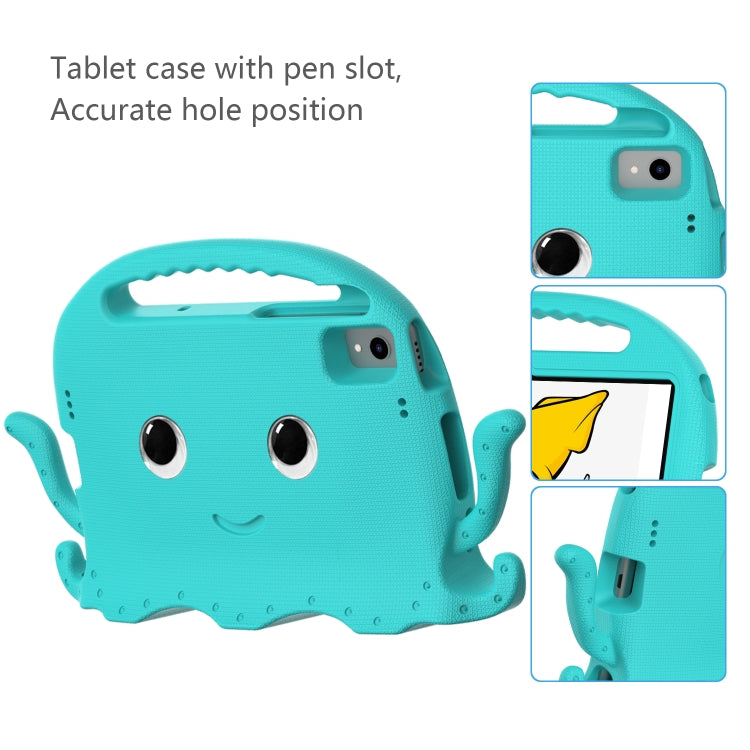 For Lenovo M10 Plus TB-X606 10.3 Octopus Style EVA PC Tablet Case(Glacial Green) - Lenovo by PMC TechLife | Online Shopping South Africa | PMC TechLife | Buy Now Pay Later Mobicred