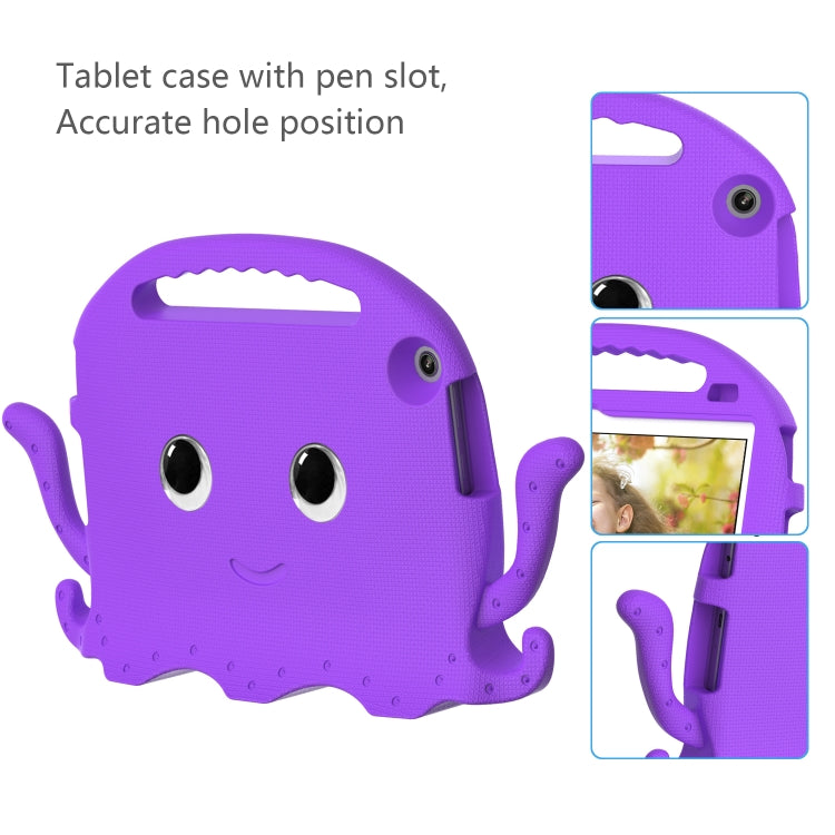 For Lenovo Tab M10 3rd Gen 10.1 TB-328 Octopus Style EVA Hybrid PC Shockproof Tablet Case with Strap(Purple) - Lenovo by PMC TechLife | Online Shopping South Africa | PMC TechLife | Buy Now Pay Later Mobicred