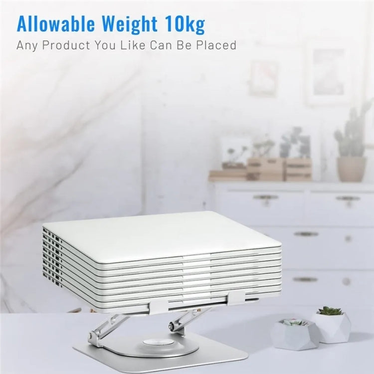 D147 Foldable 360 Degree Rotating Laptop Lifting Bracket Aluminum Alloy Notebook Desktop Stand(Black) - Laptop Stand by PMC Jewellery | Online Shopping South Africa | PMC Jewellery | Buy Now Pay Later Mobicred