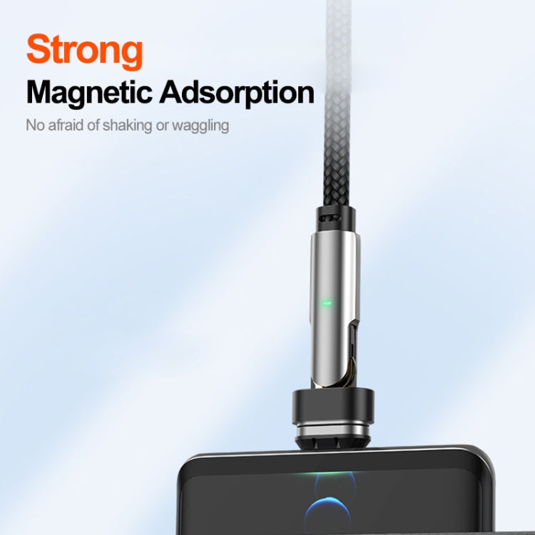 ENKAY 2 in 1 PD 100W / 27W 180 Degrees Rotation Magnetic Type-C / 8 Pin Fast Charging Data Cable with LED Light, Length:1m - free shipping - PMC Jewellery - Order now!
