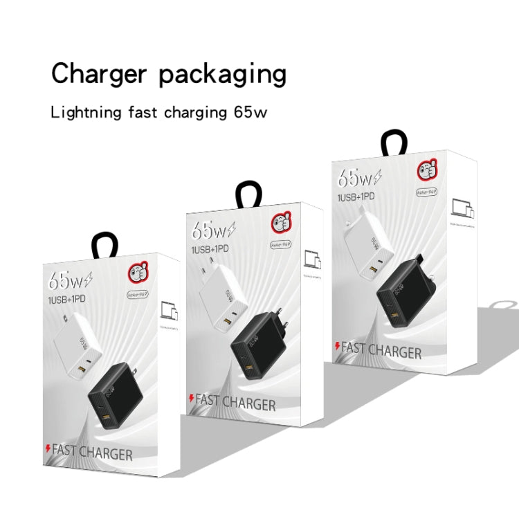 GaN PD48W Type-C PD3.0 + USB3.0 Fast Charger ,US Plug(White) - free shipping - PMC Jewellery - Order now!