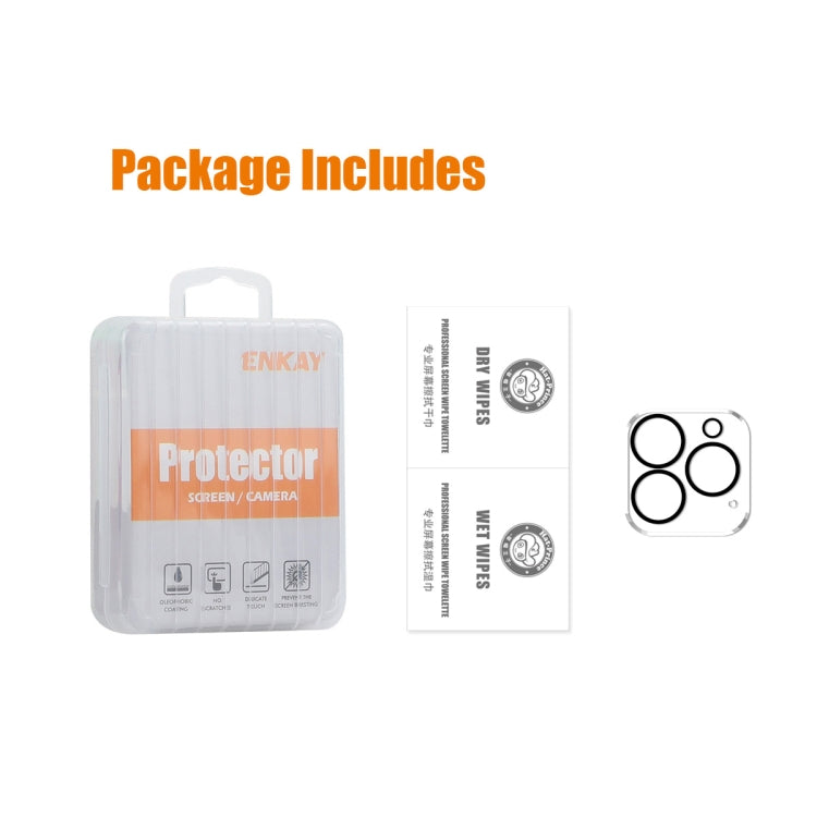 For iPhone 16 Pro / 16 Pro Max ENKAY Hat-Prince 9H Rear Camera Lens Tempered Glass Film - iPhone 16 Pro Max Tempered Glass by ENKAY | Online Shopping South Africa | PMC TechLife | Buy Now Pay Later Mobicred