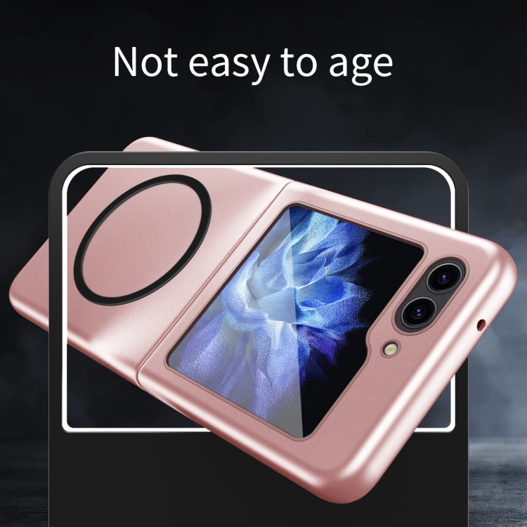 For Samsung Galaxy Z Flip5 5G Skin Feel Magnetic Shockproof Protective Phone Case(Pink) - Galaxy Z Flip5 Cases by PMC TechLife | Online Shopping South Africa | PMC TechLife