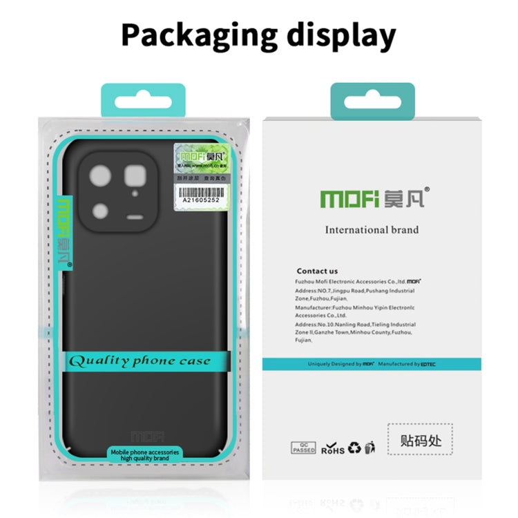 For iPhone 16e MOFI Frosted PC Ultra-thin Hard Phone Case(Red) - iPhone 16e Cases by MOFI | Online Shopping South Africa | PMC TechLife | Buy Now Pay Later Mobicred