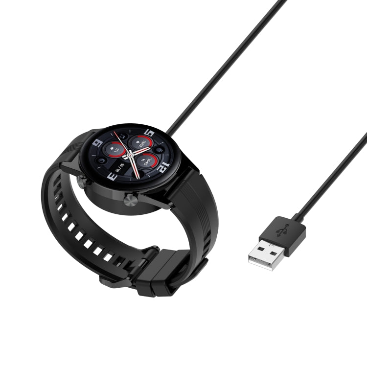 For Honor Watch GS3 TMA-L19 Integrated Mmagnetic Suction Watch Charging Cable, Length: 1m(Black) - Charger by PMC TechLife | Online Shopping South Africa | PMC TechLife | Buy Now Pay Later Mobicred