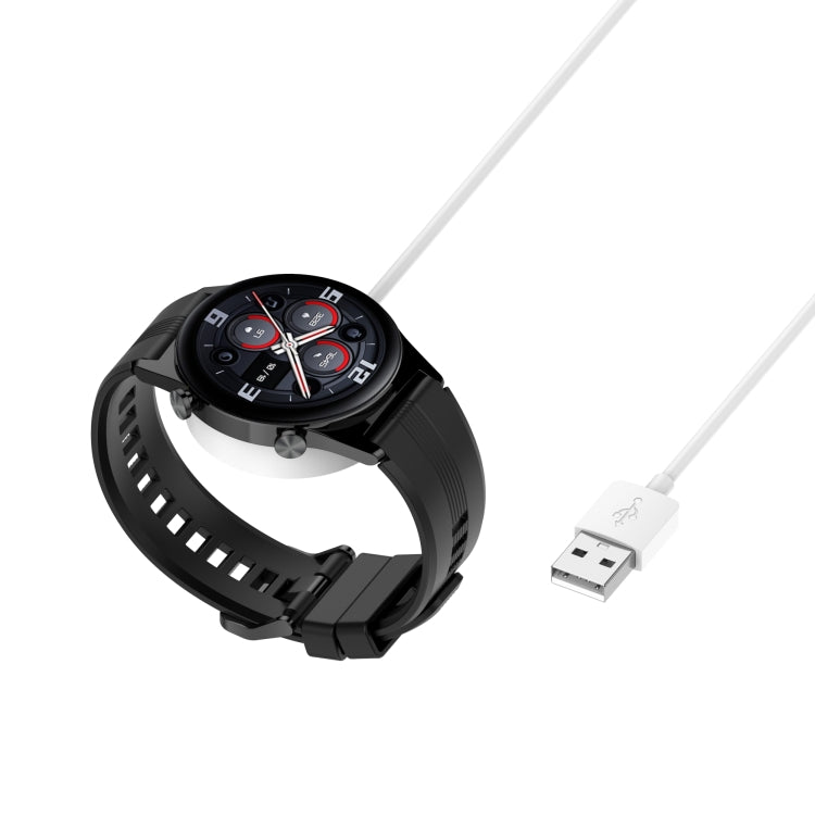 For Honor Watch GS3 MUS-B19 Integrated Mmagnetic Suction Watch Charging Cable, Length: 1m(White) - Charger by PMC TechLife | Online Shopping South Africa | PMC TechLife | Buy Now Pay Later Mobicred