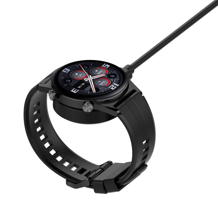 For Honor Watch GS3 TMA-L19 Split Mmagnetic Suction Watch Charging Cable, Length: 1m(Black) - Charger by PMC TechLife | Online Shopping South Africa | PMC TechLife | Buy Now Pay Later Mobicred